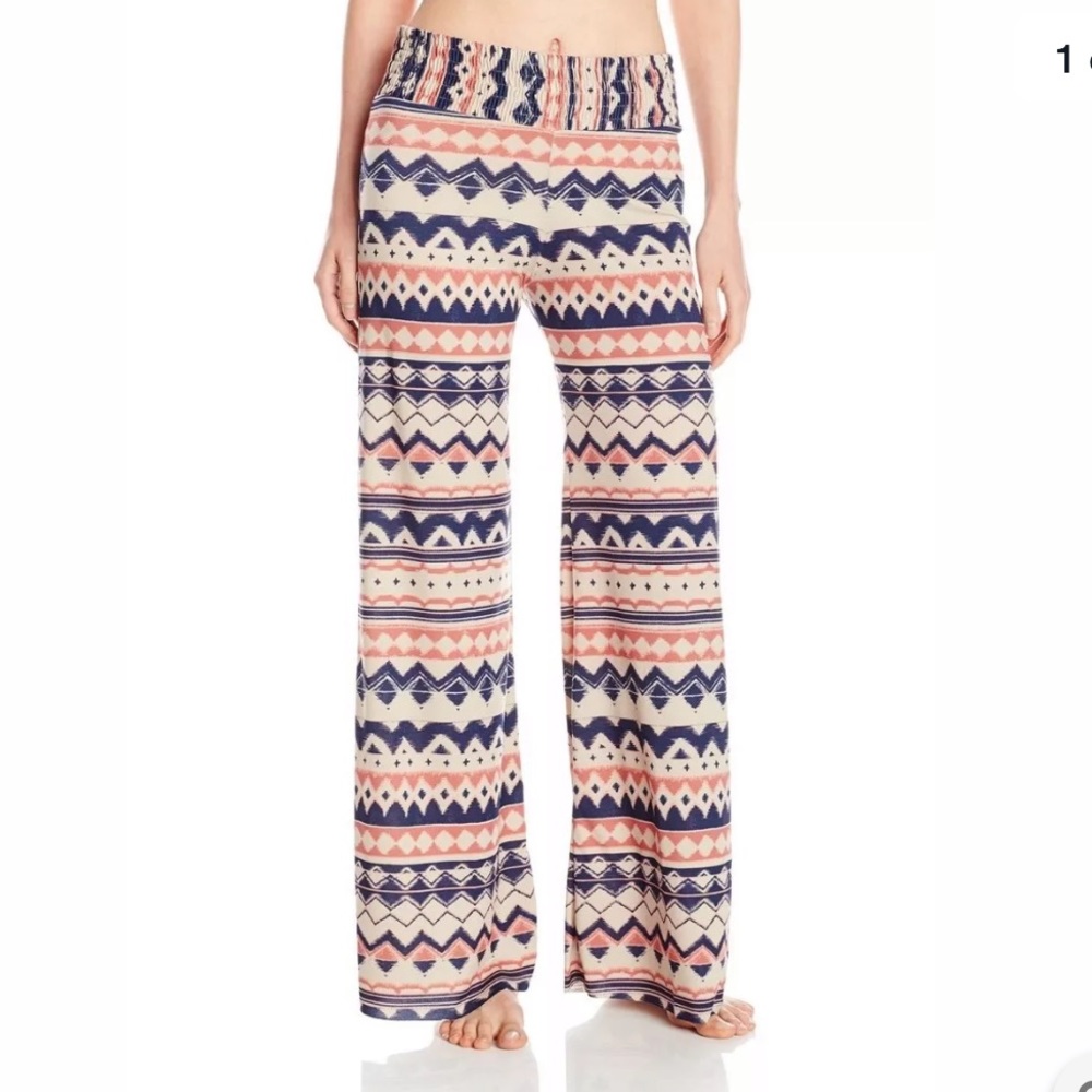 NWT Women ONZIE Palazzo Yoga Pants Multicolor S/M